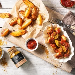 Currywurst, scharf